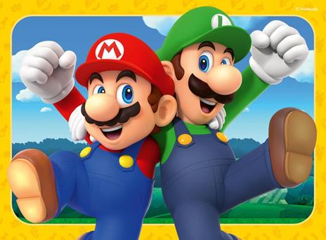 Ravensburger - Puzzle Super Mario, Puzzle 4 in a box, 12-16-20-24 pezzi, Puzzle Bambini 3 Anni, 70x50cm - 5