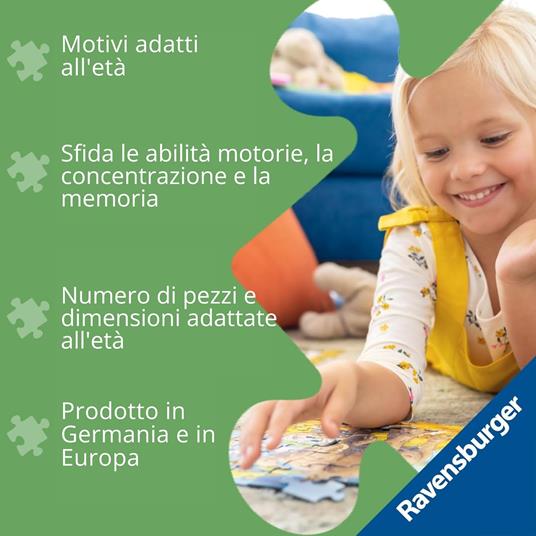 Ravensburger - Puzzle Super Mario, Puzzle 4 in a box, 12-16-20-24 pezzi, Puzzle Bambini 3 Anni, 70x50cm - 6