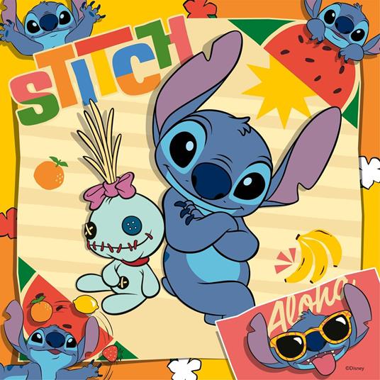 Ravensburger 12004114 Disney Stitch  Puzzle per bambini dai 5 anni in su, con 3 x 49 pezzi - 4