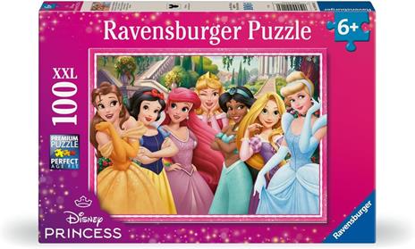 Ravensburger - Puzzle Disney Princess, Puzzle 100 pezzi XXL, Puzzle Bambini 6 Anni, 49x36cm