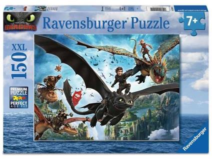 How To Train Your Dragon Children's Jigsaw Puzzle Xxl Dragons & Heroes (150 Pezzi) Ravensburger
