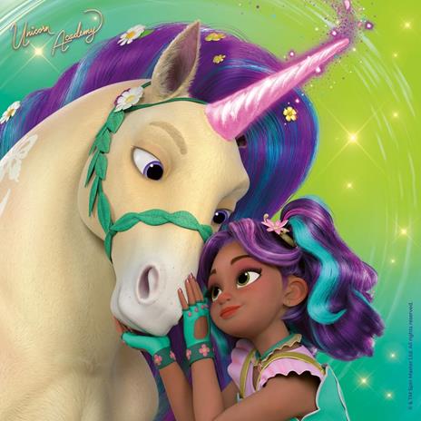 Ravensburger - Puzzle Unicorn Academy, 3 Puzzle 49 pezzi, Puzzle Bambini 5 Anni, 21x21 cm - 3