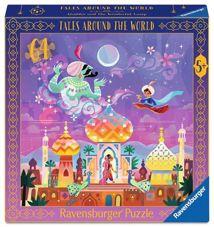 Puzzle 64 pezzi Aladino e la lampada magica, Tales Around the World, puzzle per bambini 5+ anni