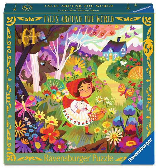 Puzzle 64 pezzi Cappuccetto Rosso, Tales Around the World, puzzle per bambini 5+ anni