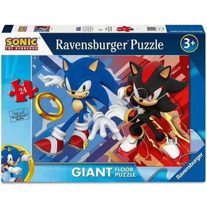 Puzzle Sonic Puzzle 24 Pezzi Giant 70x50cm