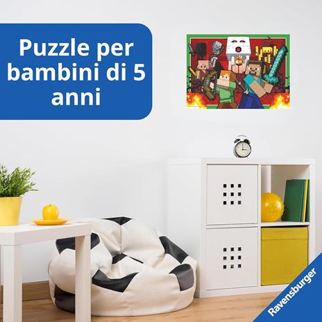 Puzzle Ravensburger Minecraft 4 x 100 pezzi - 4