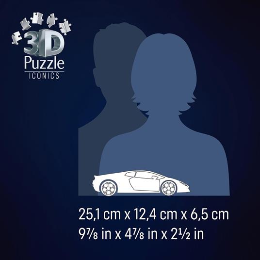 Puzzle Iconics Lamborgh. Hurac. Arancio 108pezzi - 6