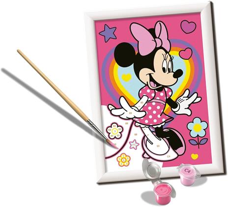 Ravensburger - CreArt Serie E: Disney Minnie, Dipingere con i Numeri, Kit Pittura Bambini, Cornice Inclusa, Gioco Educativo - 2