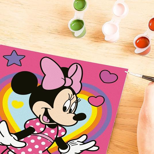 Ravensburger - CreArt Serie E: Disney Minnie, Dipingere con i Numeri, Kit Pittura Bambini, Cornice Inclusa, Gioco Educativo - 3