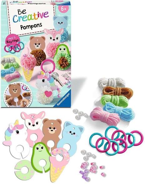 Ravensburger Be Creative! Midi - PonPon Kawaii Portachiavi - 2