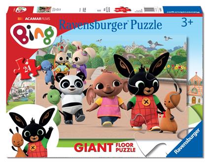 Ravensburger - Puzzle Bing B, Collezione 24 Giant Pavimento, 24 Pezzi, Età Raccomandata 3+ Anni