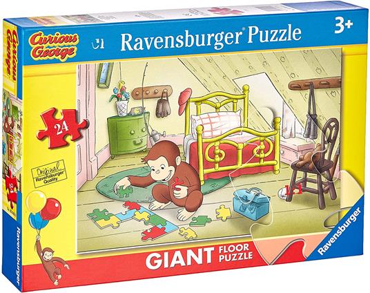Ravensburger - Puzzle George B, Collezione 24 Giant Pavimento, 24 Pezzi, Età Raccomandata 3+ Anni