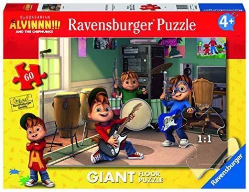 Ravensburger - Puzzle Alvin, Collezione 60 Giant Pavimento, 60 Pezzi, Età Raccomandata 4+ Anni