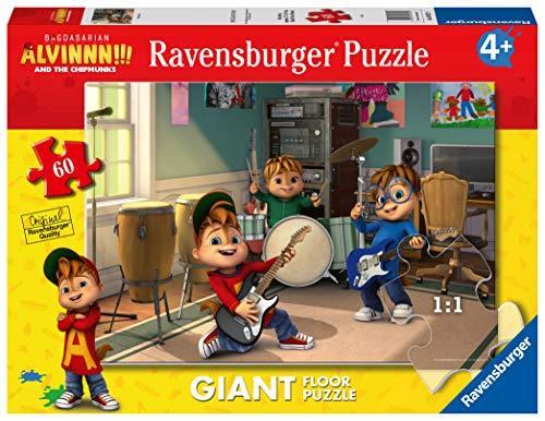 Ravensburger - Puzzle Alvin, Collezione 60 Giant Pavimento, 60 Pezzi, Età Raccomandata 4+ Anni - 4