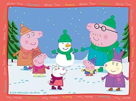 Ravensburger - Puzzle Peppa Pig 4 stagioni, Collezione 4 in a Box, 4 puzzle da 12-16-20-24 Pezzi, Età Raccomandata 3+ Anni - 5