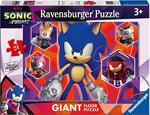 Ravensburger - Puzzle Sonic, Collezione 24 Giant Pavimento, 24 Pezzi, Età Raccomandata 3+ Anni
