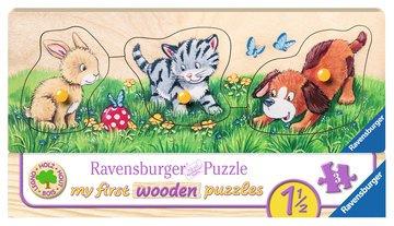 My first wooden puzzles 3-5 Teile. Niedliche Tierkinder. Ravensburger 00.003.203 puzzle Puzzle con formine 3 pezzo(i)