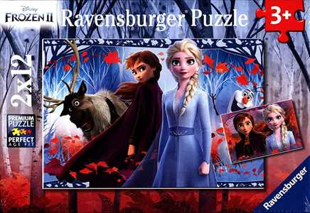 Giocattolo Ravensburger Frozen 2 Puzzle 2 x 12 Pezzi, Multicolore, 05009 Ravensburger