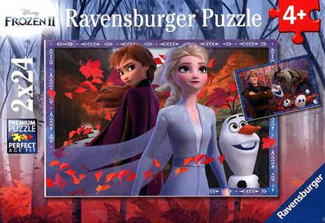 Ravensburger - Puzzle Frozen 2, Collezione 2x24, 2 Puzzle da 24 Pezzi, Età Raccomandata 4+ Anni