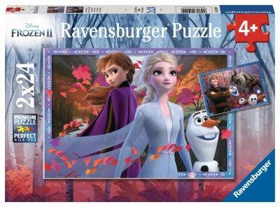 Ravensburger - Puzzle Frozen 2, Collezione 2x24, 2 Puzzle da 24 Pezzi, Età Raccomandata 4+ Anni - 5