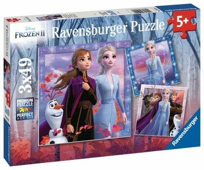 Ravensburger - Puzzle Frozen 2, Collezione 3x49, 3 Puzzle da 49 Pezzi, Età Raccomandata 5+ Anni - 2