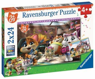 Ravensburger - Puzzle 44 Gatti, Collezione 2x24, 2 Puzzle da 24 Pezzi, Età Raccomandata 4+ Anni - 4