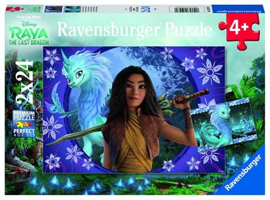 Ravensburger - Puzzle Raya, Collezione 2x24, 2 Puzzle da 24 Pezzi, Età Raccomandata 4+ Anni