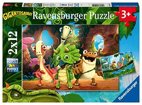 Ravensburger Puzzle 2x12 Pezzi Gigantosaurus - 4