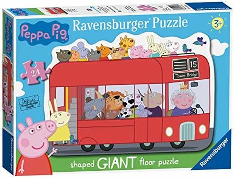 Ravensburger - Puzzle Peppa Pig, Collezione 24 Giant Pavimento, 24 Pezzi, Età Raccomandata 3+ Anni