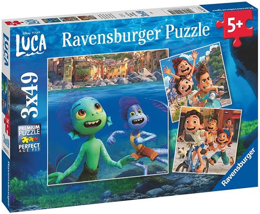 Ravensburger - Puzzle Luca, Collezione 3x49, 3 Puzzle da 49 Pezzi, Età Raccomandata 5+ Anni - 2