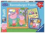 Ravensburger - Puzzle Peppa Pig, Collezione 3x49, 3 Puzzle da 49 Pezzi, Età Raccomandata 5+ Anni
