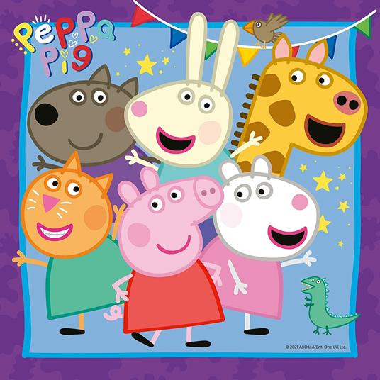 Ravensburger - Puzzle Peppa Pig, Collezione 3x49, 3 Puzzle da 49 Pezzi, Età Raccomandata 5+ Anni - 5