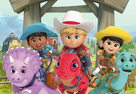 Ravensburger - Puzzle Dino Ranch, Collezione 2x24, 2 Puzzle da 24 Pezzi, Età Raccomandata 4+ Anni - 2