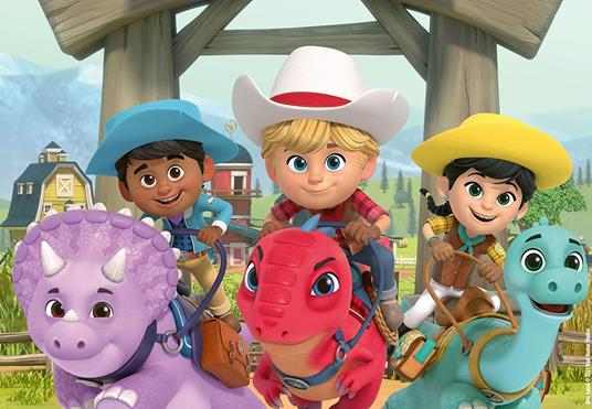 Ravensburger - Puzzle Dino Ranch, Collezione 2x24, 2 Puzzle da 24 Pezzi, Età Raccomandata 4+ Anni - 2