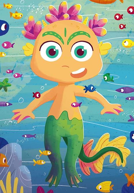 Ravensburger - Puzzle Sirenette e mostri marini, Linea Mix & Match, 3 Puzzle da 24 Pezzi, Puzzle per Bambini - 4