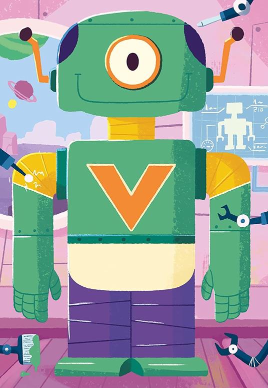 Ravensburger - Puzzle Robot, Linea Mix & Match, 3 Puzzle da 24 Pezzi, Puzzle per Bambini, Età Raccomandata 4+ Anni - 4