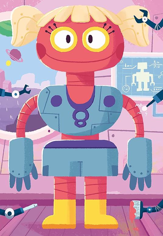 Ravensburger - Puzzle Robot, Linea Mix & Match, 3 Puzzle da 24 Pezzi, Puzzle per Bambini, Età Raccomandata 4+ Anni - 5