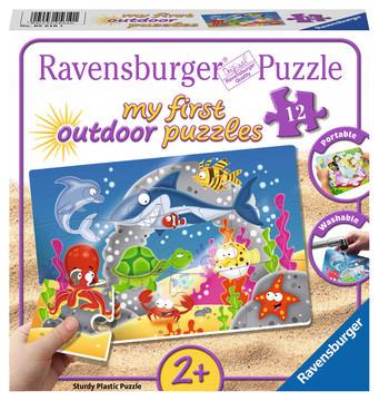 My first puzzles. Outdoor. Abenteuer unter Wasser. Ravensburger Abenteuer unter Wasser Puzzle da pavimento 12 pezzo(i)