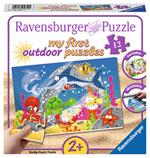 My first puzzles. Outdoor. Abenteuer unter Wasser. Ravensburger Abenteuer unter Wasser Puzzle da pavimento 12 pezzo(i)