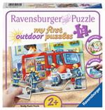 My first puzzles. Outdoor. Die Feuerwehr saust herbei. Ravensburger 05613 Puzzle 12 pezzo(i)