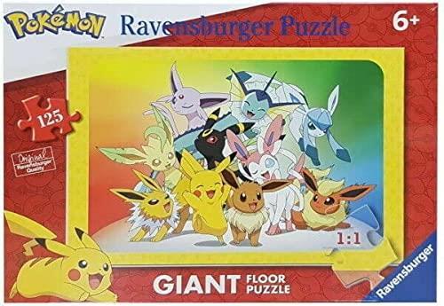Ravensburger - Puzzle Pokémon Collezione 125 Giant Pavimento 125 Pezzi Età Raccomandata 6+ Anni