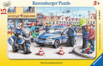 15 Teile Rahmenpuzzle. Einsatz der Polizei. Ravensburger 00.006.037 puzzle 15 pezzo(i)