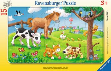 15 Teile Rahmenpuzzle. Knuffige Tierfreunde. Ravensburger 00.006.066 puzzle 15 pezzo(i)