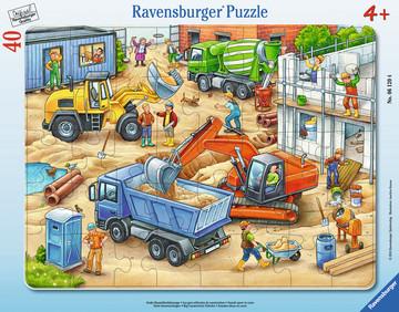 30-48 Teile Rahmenpuzzle. Große Baustellenfahrzeuge. Ravensburger 00.006.120 puzzle 40 pezzo(i)