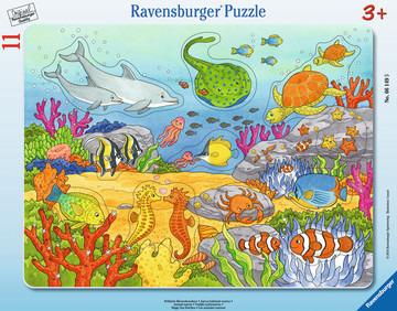 8-17 Teile Rahmenpuzzle. Fröhliche Meeresbewohner. Ravensburger 00.006.149 puzzle Puzzle con formine 11 pezzo(i)