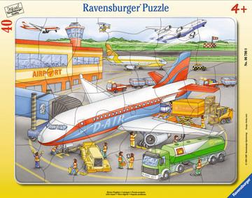 30-48 Teile Rahmenpuzzle. Kleiner Flugplatz. Ravensburger 4005556067008 puzzle Puzzle di contorno 40 pezzo(i)