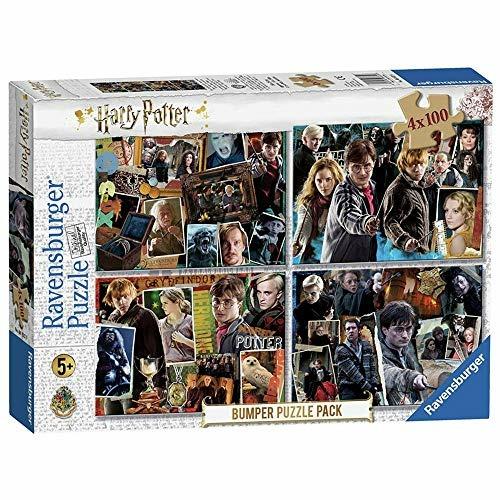 Ravensburger - Puzzle Harry Potter, Collezione Bumper Pack 4X100, 4 Puzzle da 100 Pezzi, Età Raccomandata 5+ Anni - 3
