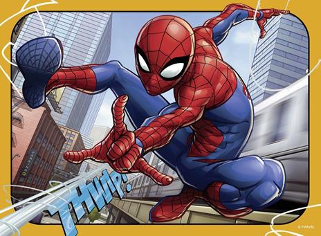 Ravensburger - Puzzle Spiderman, Collezione 4 in a Box, 4 puzzle da 12-16-20-24 Pezzi, Età Raccomandata 3+ Anni - 5