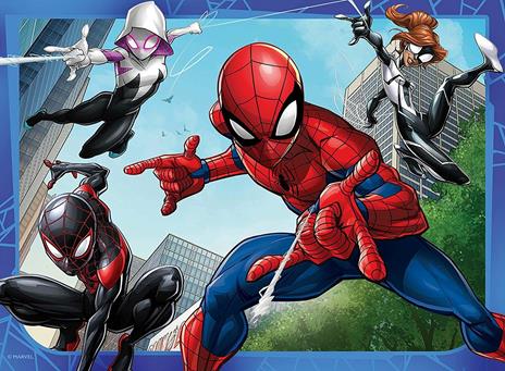 Ravensburger - Puzzle Spiderman, Collezione 4 in a Box, 4 puzzle da 12-16-20-24 Pezzi, Età Raccomandata 3+ Anni - 9