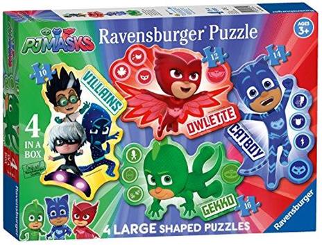 Ravensburger Puzzle Pj Mask Puzzle Shaped 4 in a box Puzzle per Bambini - 2